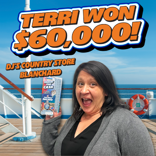 terri won $60,000!