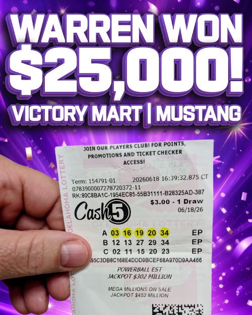 warren won $25,000!