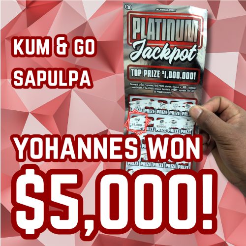 Yohannes won $5,000!