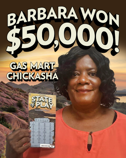 barbara won $50,000!