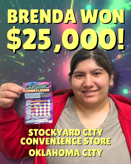 brenda won $25,000!