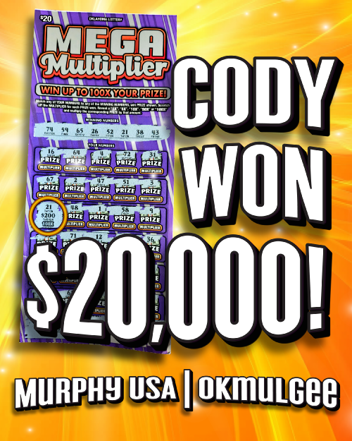 cody won $20,000!