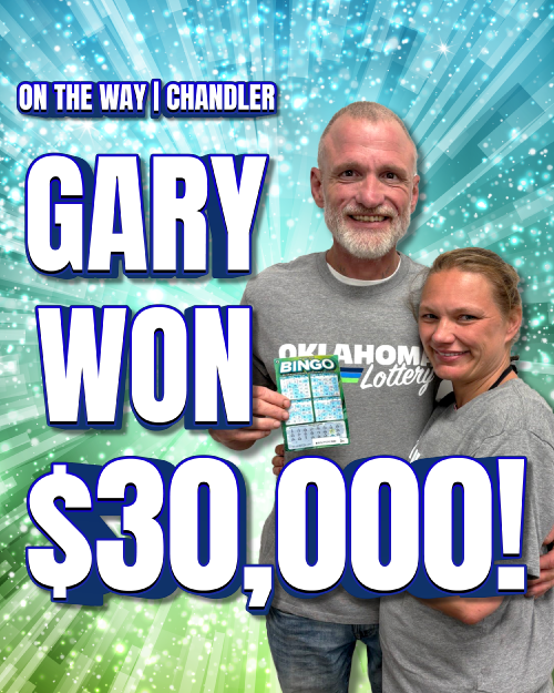 gary won $30,000!