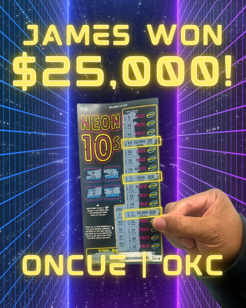 james won $25,000!