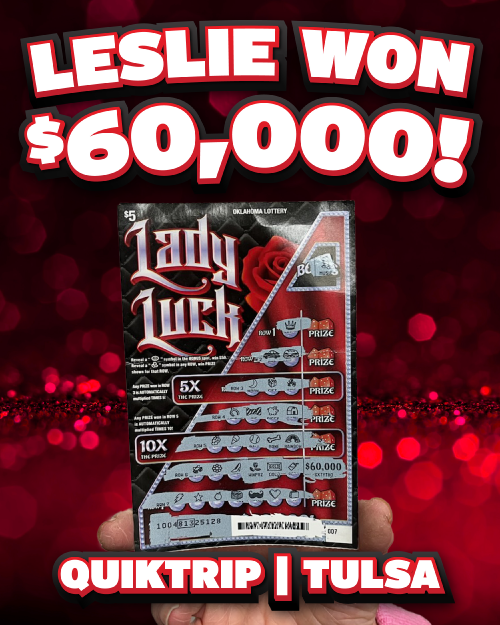 leslie won $60,000!