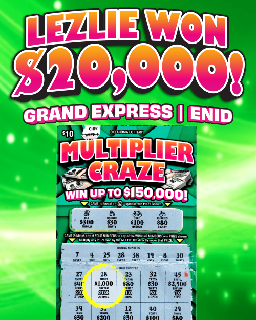 lezlie won $20,000!