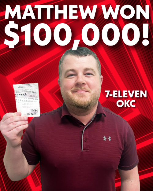 matthew won $100,000!