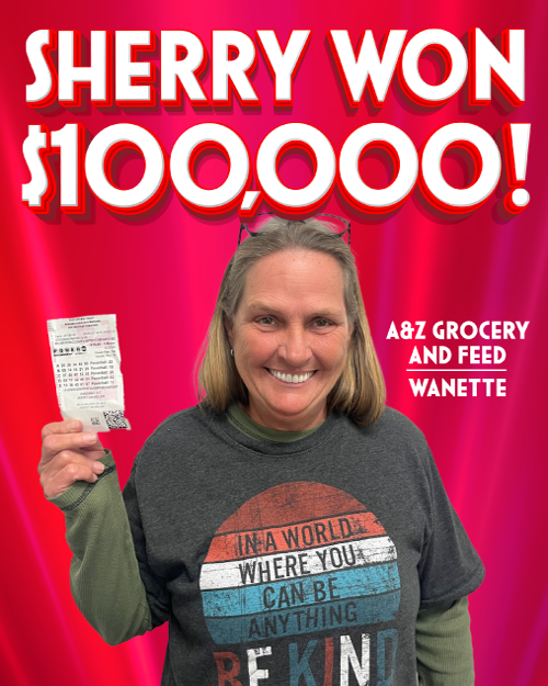 sherry won $100,000!