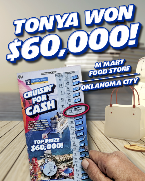 tonya won $60,000!