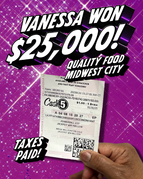 vanessa won $25,000!