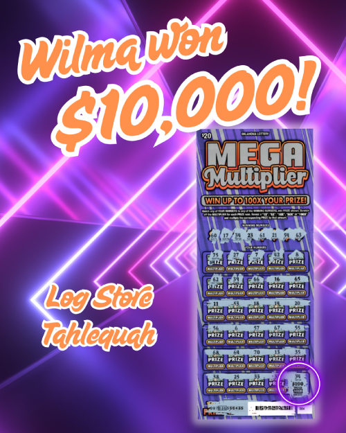 wilma won $10,000!