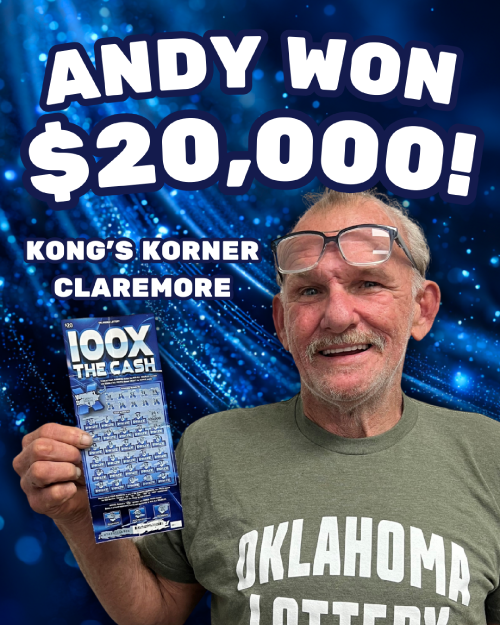 andy won $20,000!
