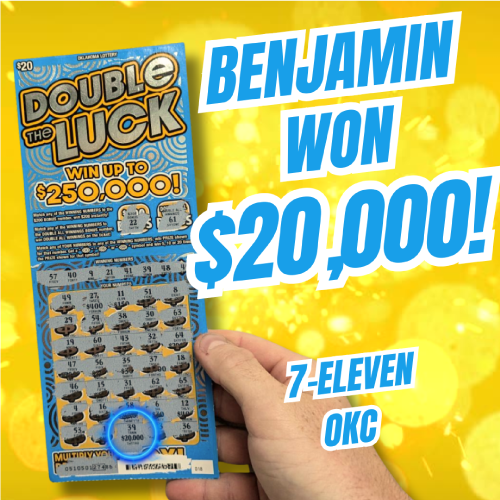 Benjamin won $20,000!