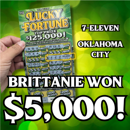 Brittanie won $5,000!