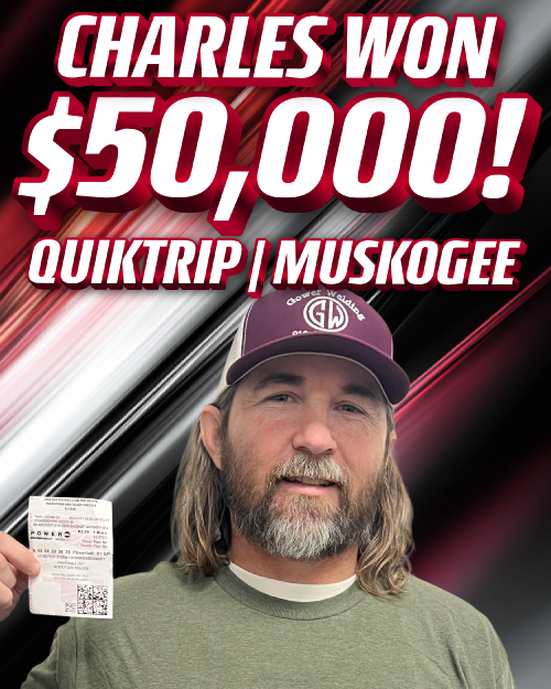 charles won $50,000!