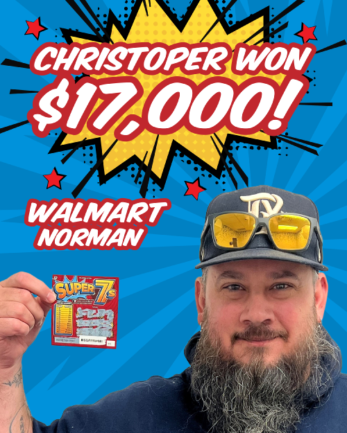christopher won $17,000!