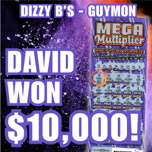 david won $10,000!