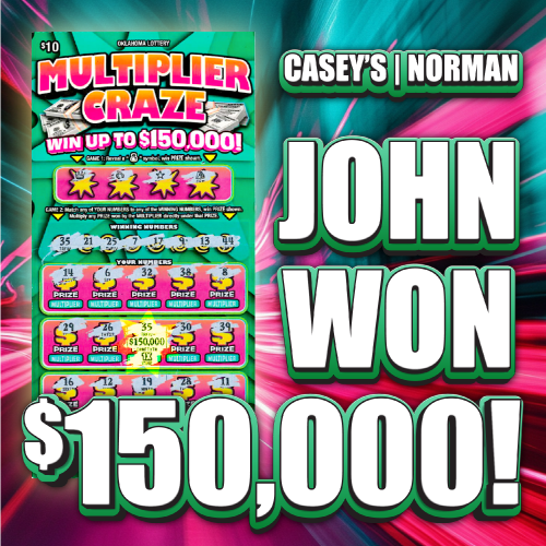 John won $150,000!