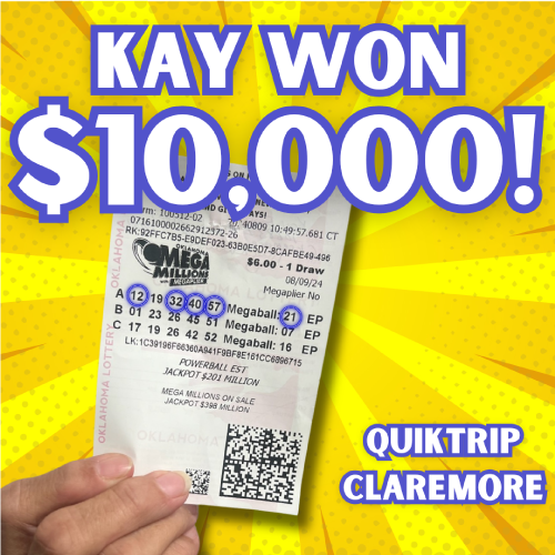 Kay won $10,000!