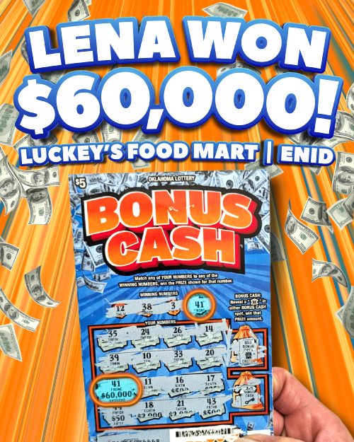 lena won $60,000!