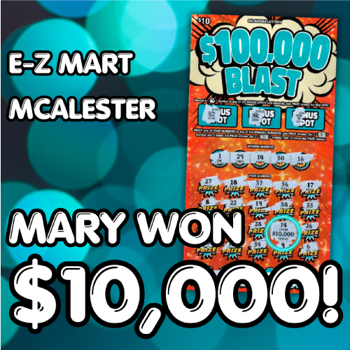 Mary won $10,000!