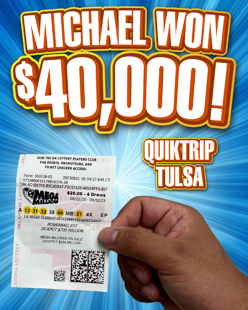 michael won $40,000!