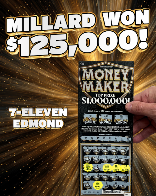 millard won $125,000!