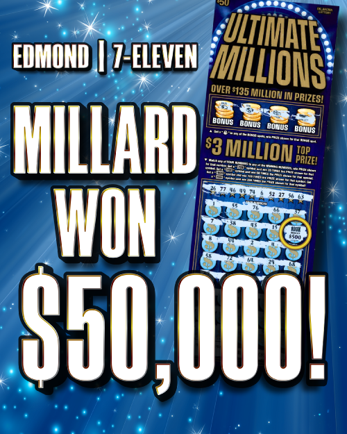millard won $50,000!