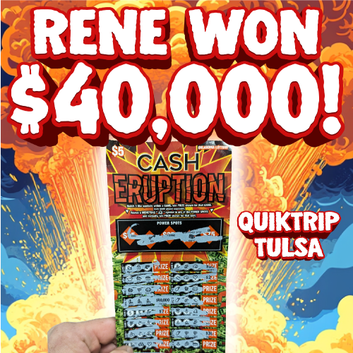 rene won $40,000!