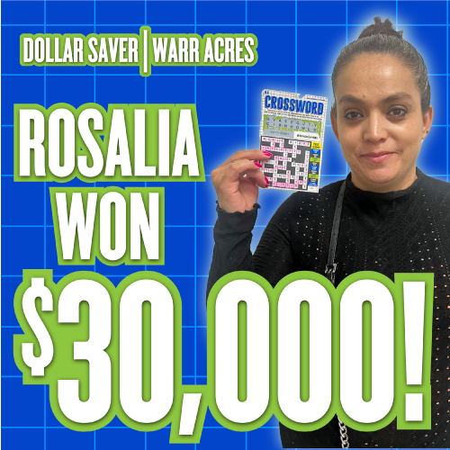 Rosalia won $30,000!