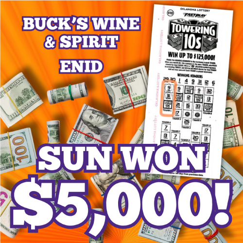 Sun won $5,000!