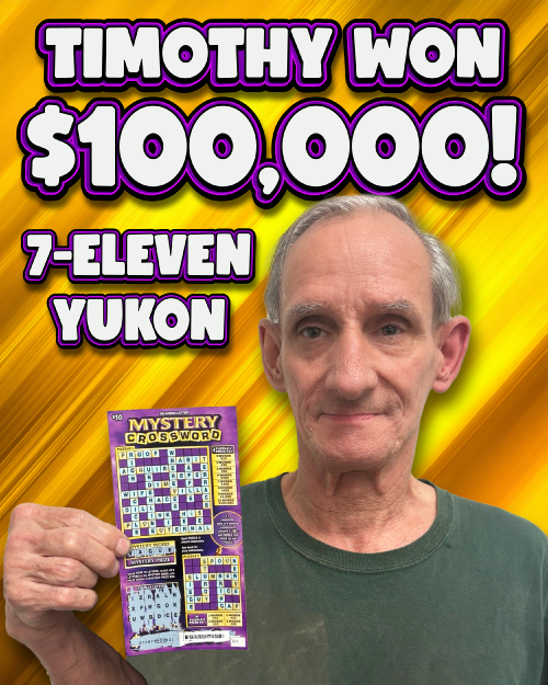timothy won $100,000!