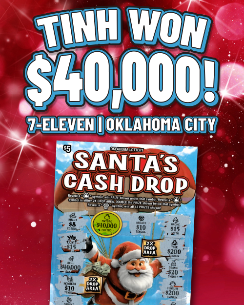 tinh won $40,000!