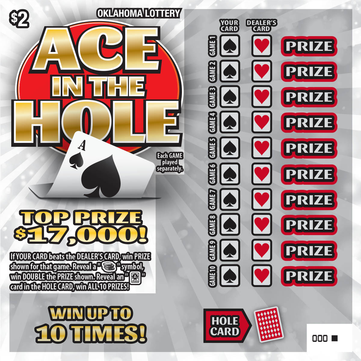 Ace in the Hole Ticket Art