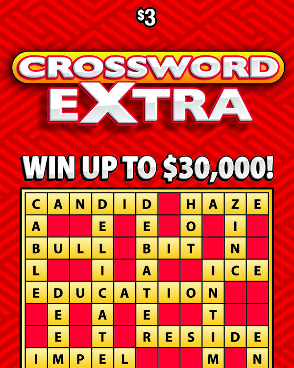 CROSSWORD EXTRA scratch-off ticket