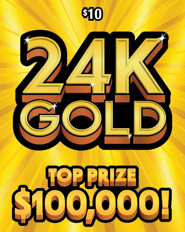 24K GOLD scratch-off ticket