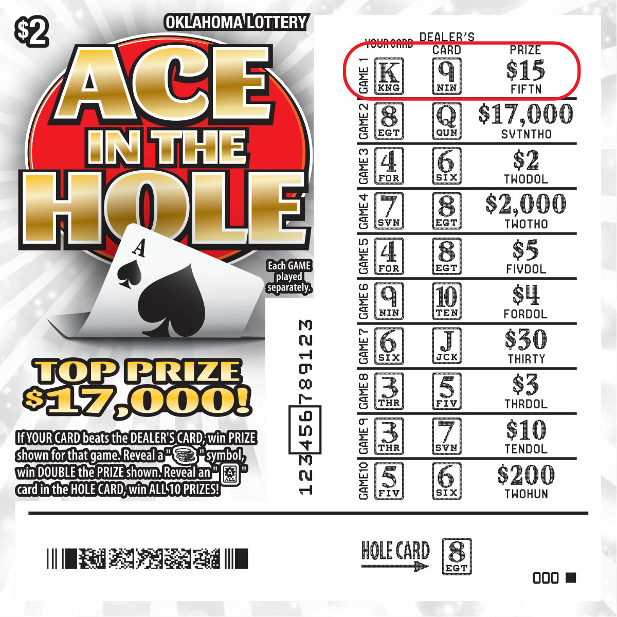 Ace in the Hole Scratched View